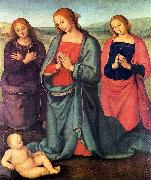 Pietro Perugino Madonna with Saints Adoring the Child oil painting